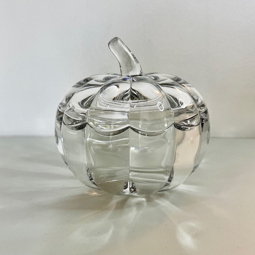 Shannon Crystal Pumpkin Candy Dish